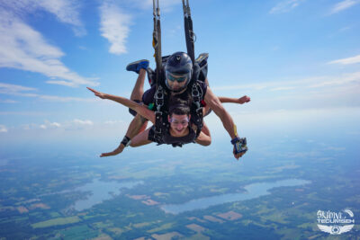 motion sickness while skydiving