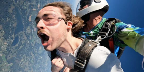 motion sickness skydiving